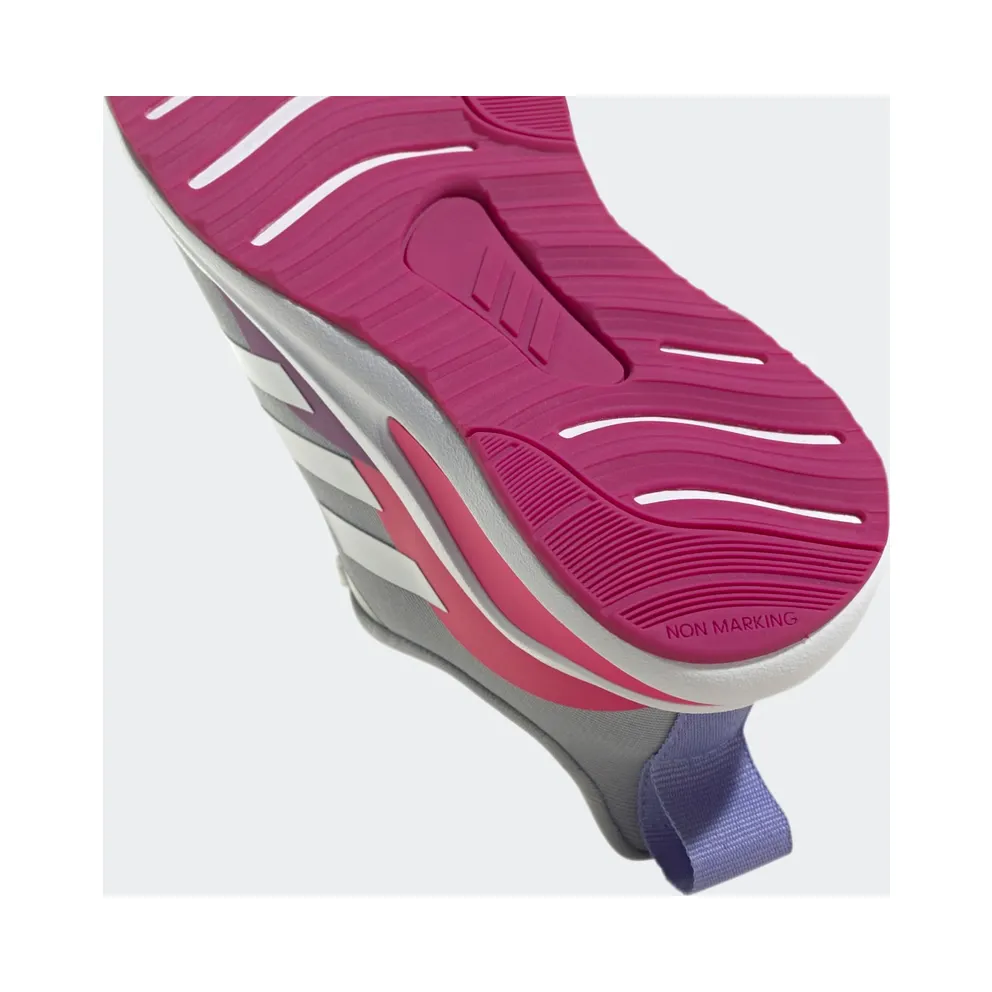 Adidas FortaRun Lace Running Shoes Grey Two / Cloud White / Shock Pink (H04105)