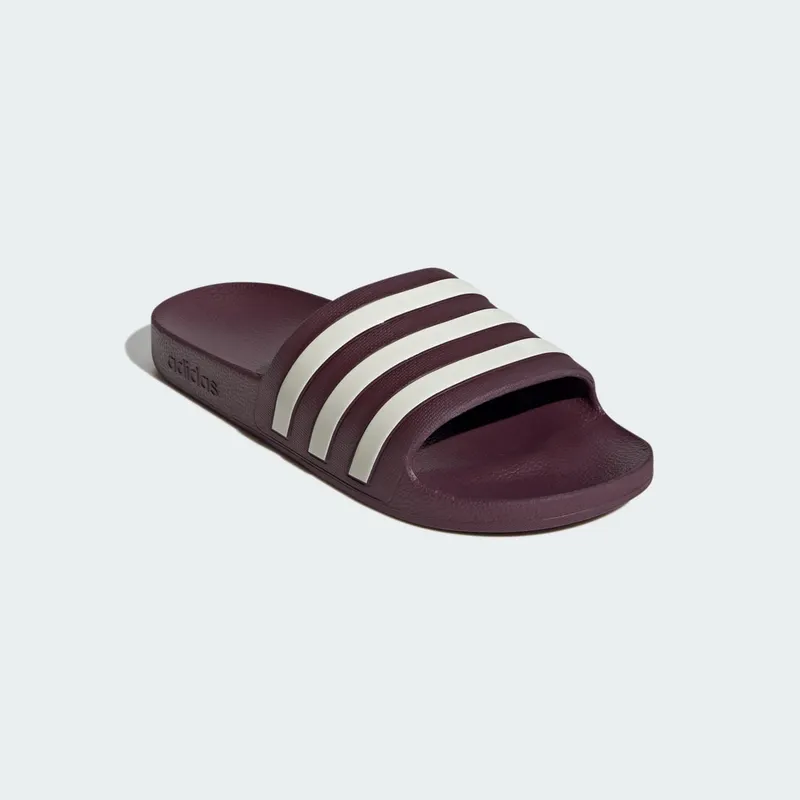 Adidas Adilette Aqua Slides Maroon / Off White / Off White (KJ7353)
