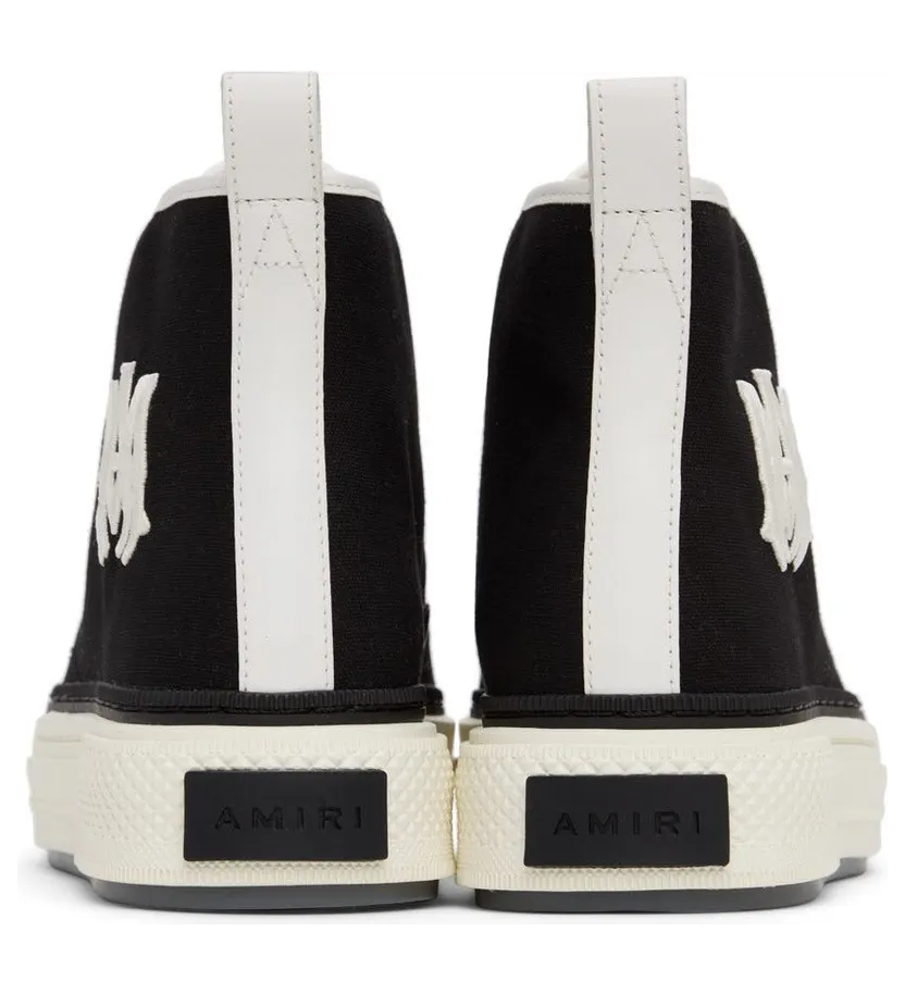 AMIRI Black & White M.A. Court High Sneakers (PS22MFS015-004) (4)