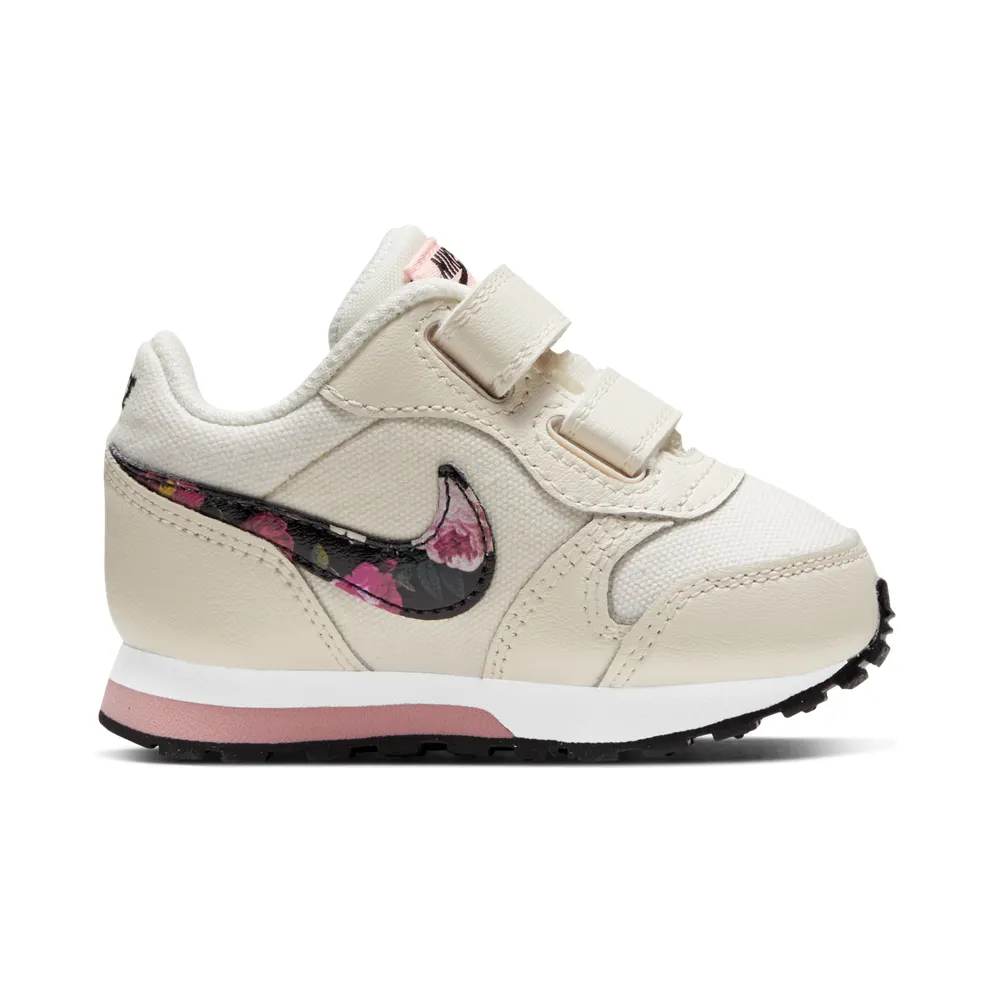 Nike TD MD Runner 2 Vintage Floral “Pale Ivory / Pink Tint / White / Black” (BQ7028-100)