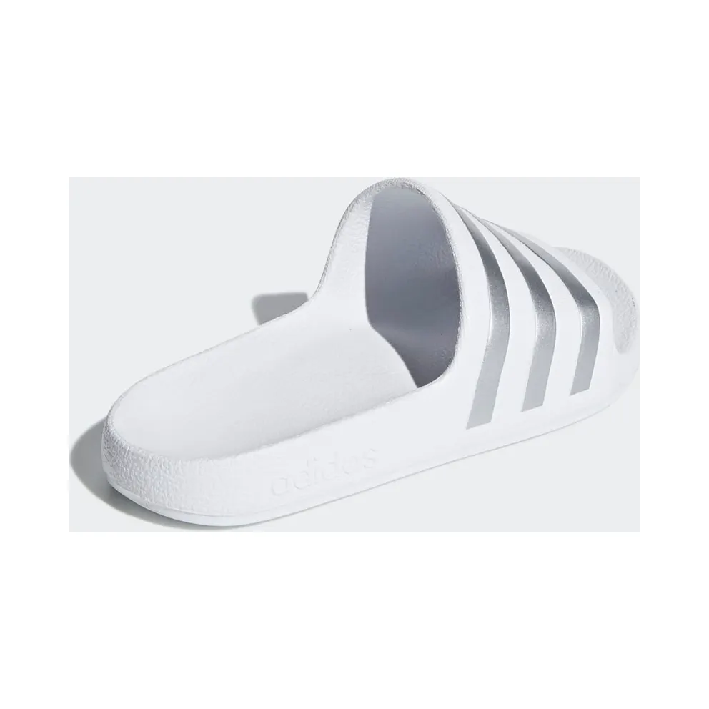 Adidas Adilette Aqua Slides Cloud White / Silver Met. / Cloud White (F35555)