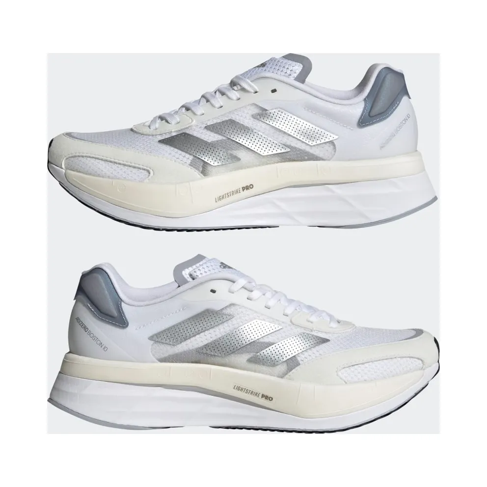 adidas Adizero Boston 10 Cloud White / Silver Metallic / Halo Silver (GY0907)