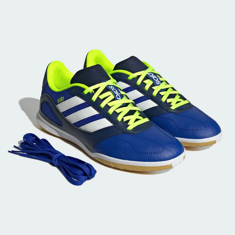 adidas Super Sala Competition 3 Indoor Lucid Blue Cloud White Lucid Lemon (JR5398)