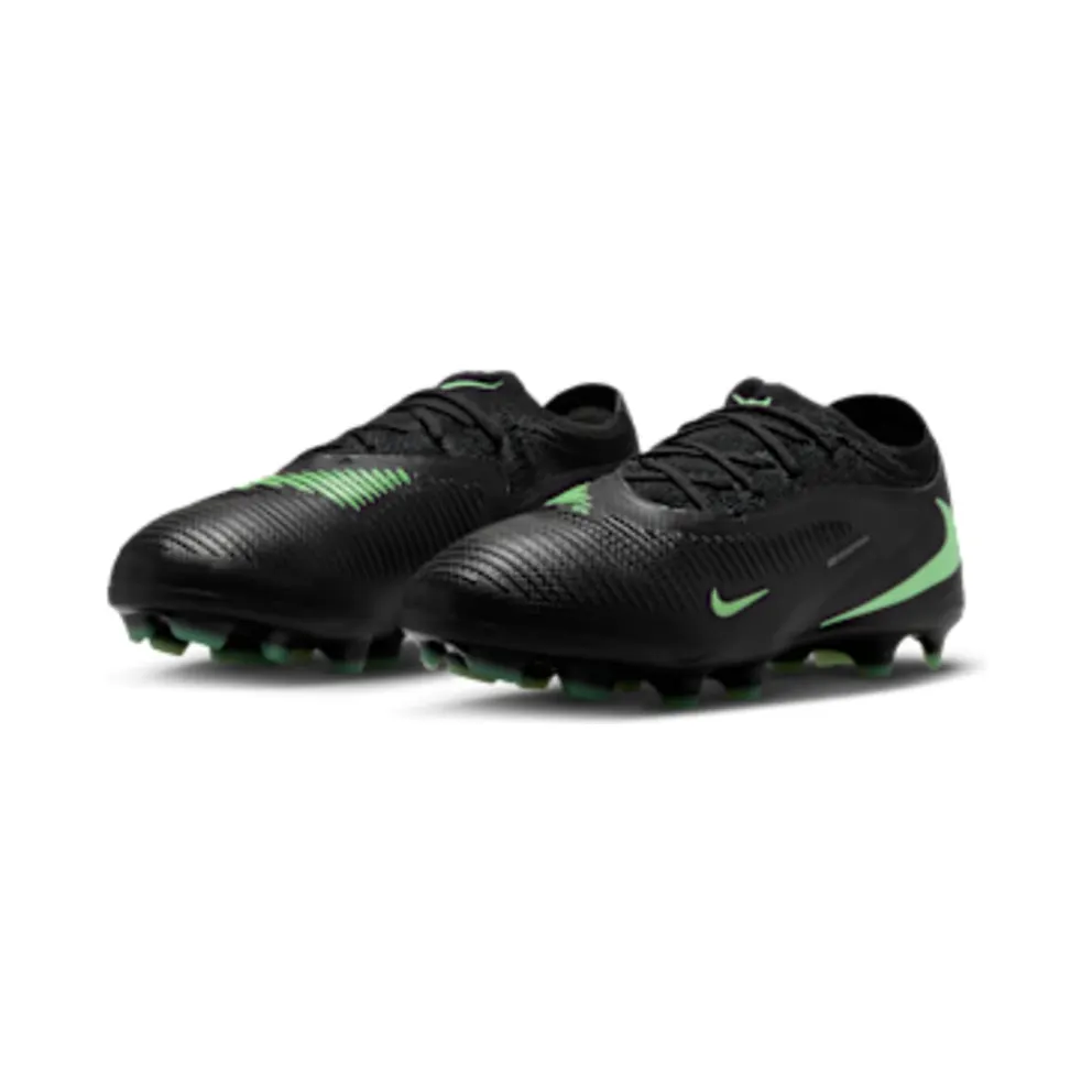 Nike Jr. Phantom 6 Low Pro ‘ Multi-Ground “Black / Illusion Green” (HM9204-001)