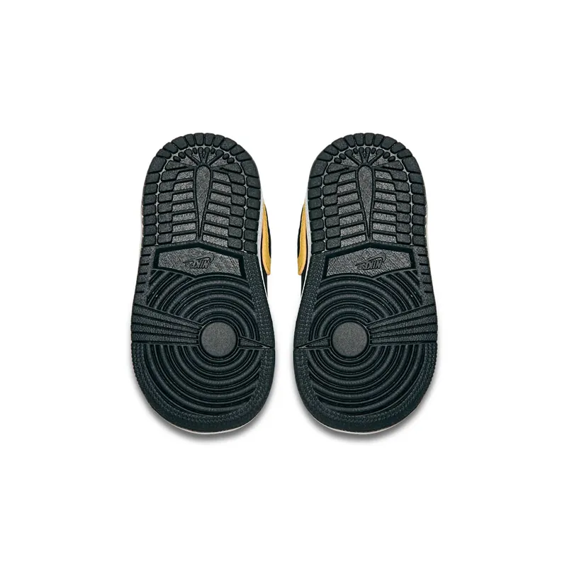 Jordan 1 Mid Reverse New Love (TD) Black/University Gold-White (640735-071)