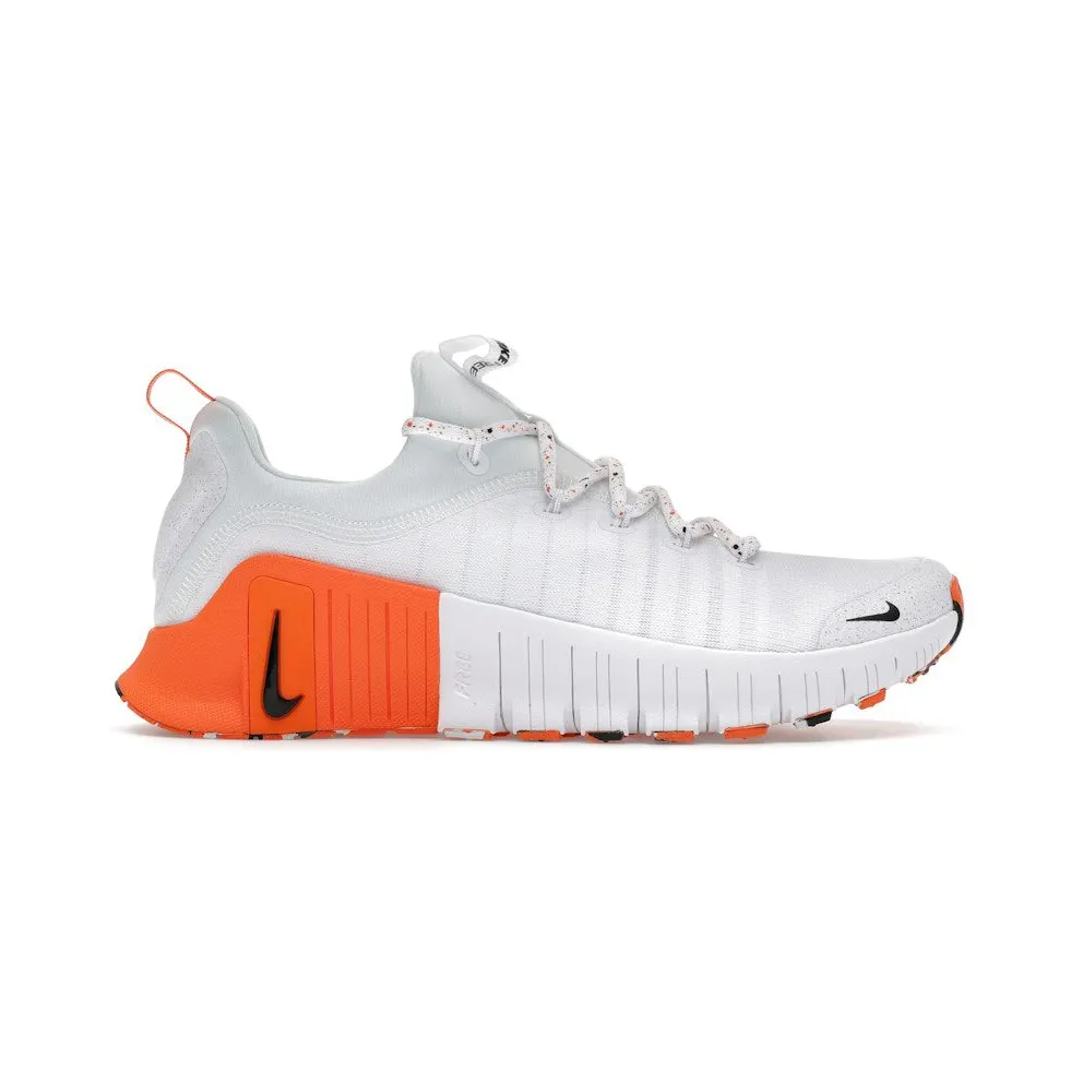 Nike Free Metcon 6 White Safety Orange Black (FJ7127-106)