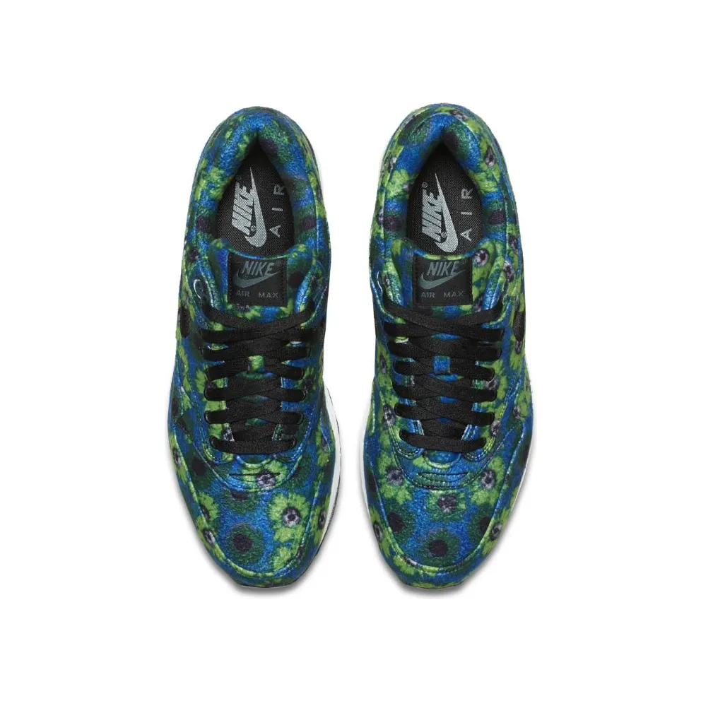 Nike Air Max 1 Floral Mowabb Volt Oil Grey/Oil Grey-Volt-Cargo Khaki (858876-002)