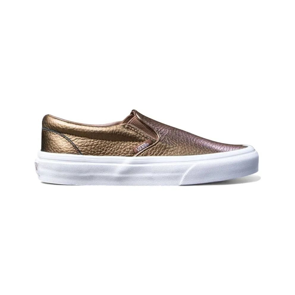Vans Classic Slip-On Metallic Leather Brown (VN08F7MU7)