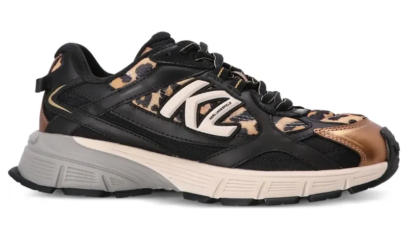 Karl Lagerfeld Sneakers mit Leoparden-Print – Schwarz (KL65524402)