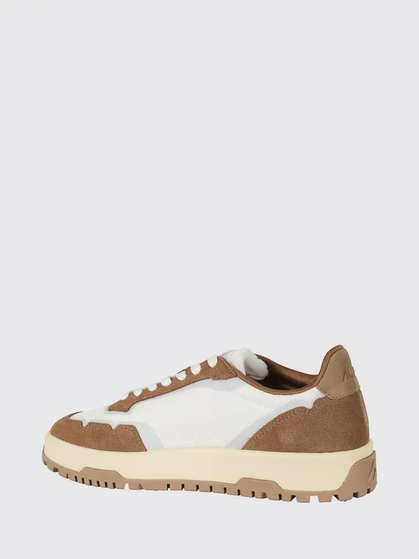 Autry Wildpace Low Leather and Mesh with Contrast Logo and Serrated Sole Brown (LDLMAK13)