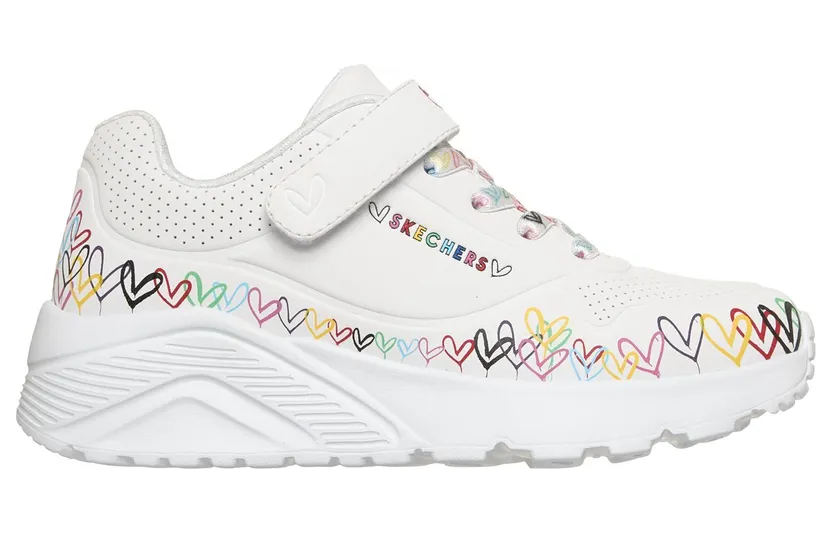 Skechers JGoldcrown: UNO Lite – Heart Craze Sneaker White