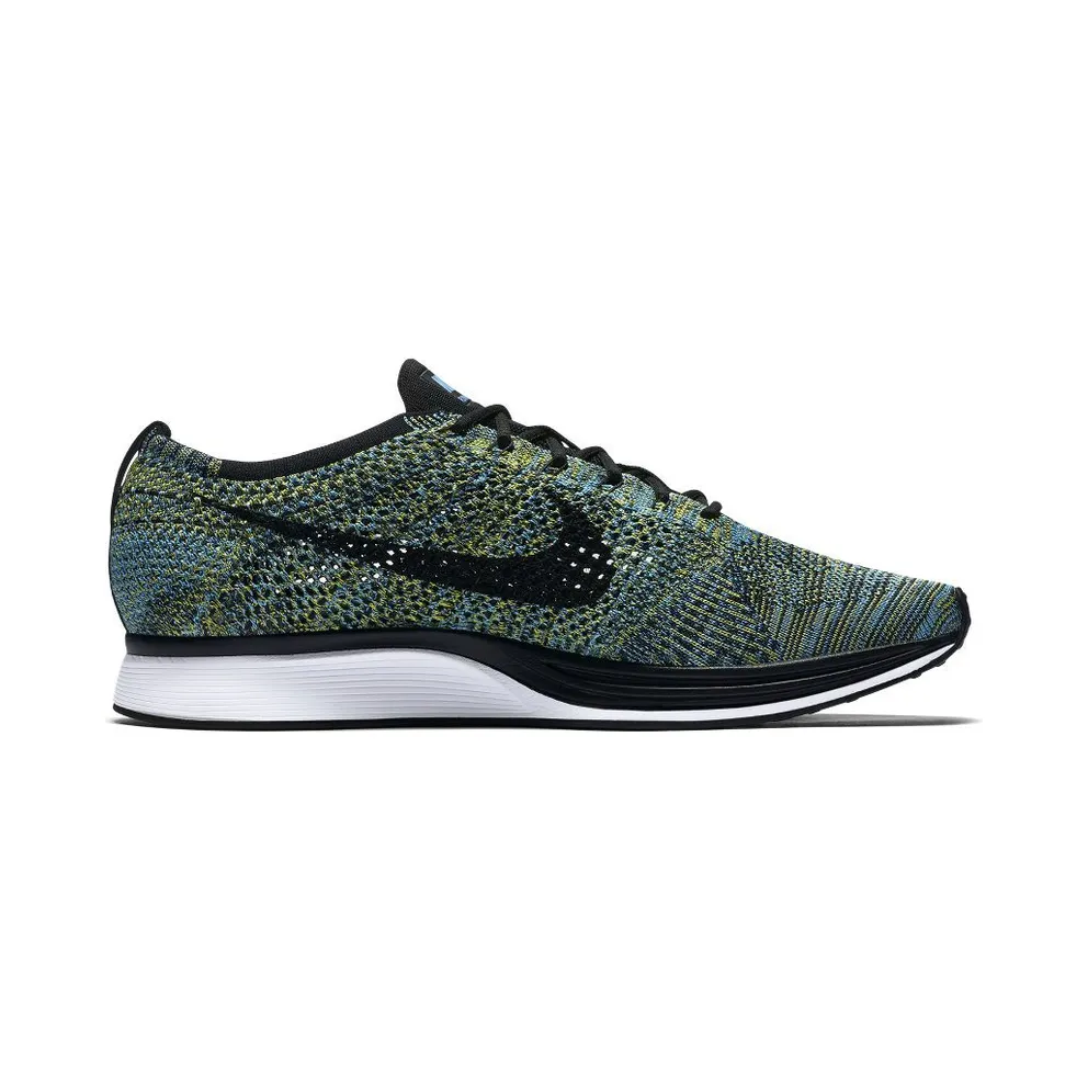 Nike Flyknit Racer Blue Glow Yellow Strike Blue Glow/Black-Yellow Strike (526628-405)