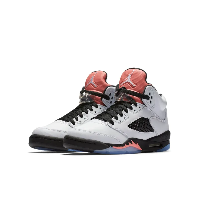 Jordan 5 Retro Sunblush (GS) White/White-Sunblush-Black (440892-115)
