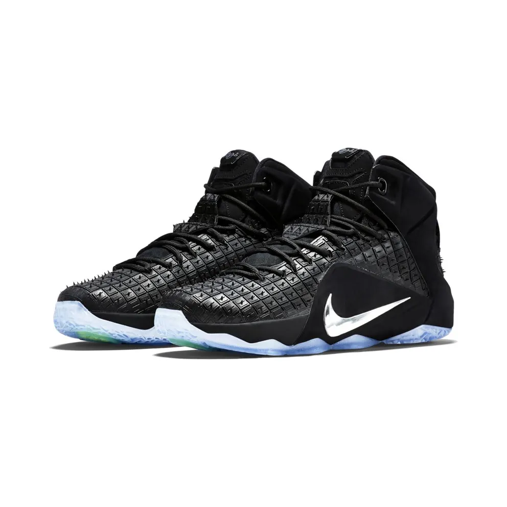 Nike LeBron 12 EXT Rubber City Black/Chrome (744286-001)