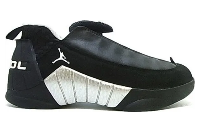 Air Jordan 15 OG Low ‘Black Silver’ Black/White/Metallic Silver (136035-011)