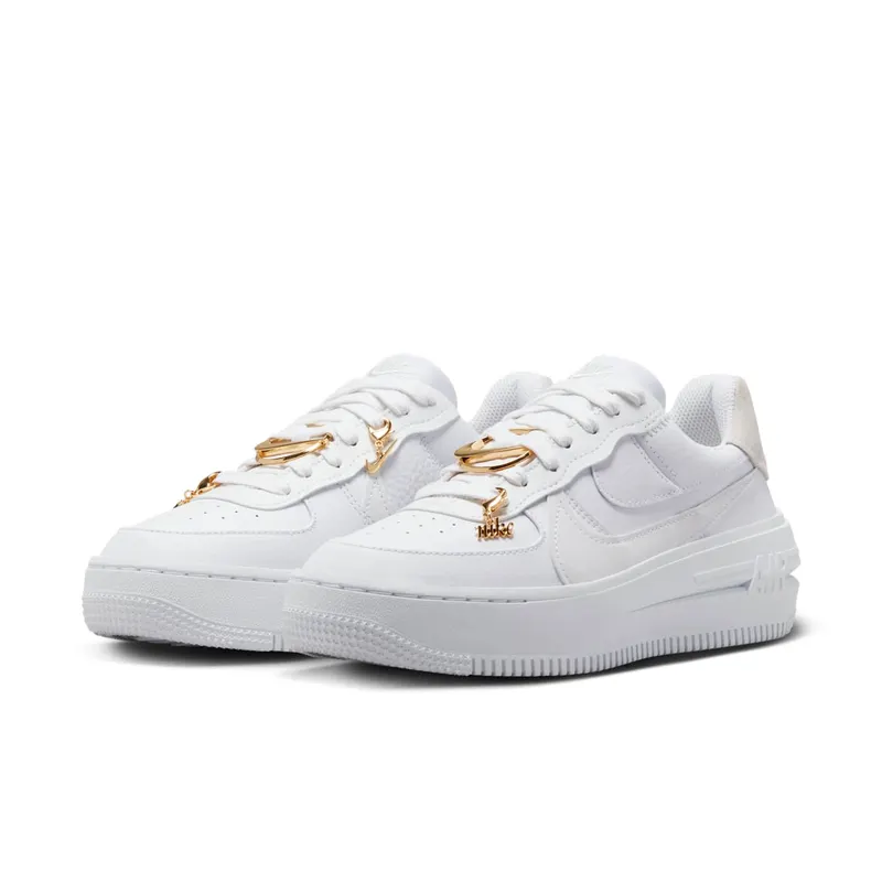 Nike Air Force 1 Low PLT.AF.ORM Bling White Metallic Gold (FB8473-100)