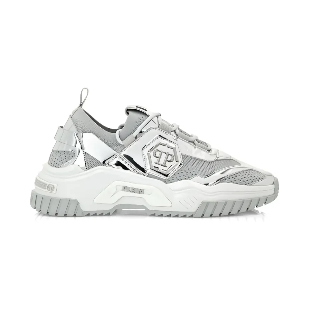Philipp Plein Predator with plakkaat – Silver (PACSUSC0447PTE003NSS23)