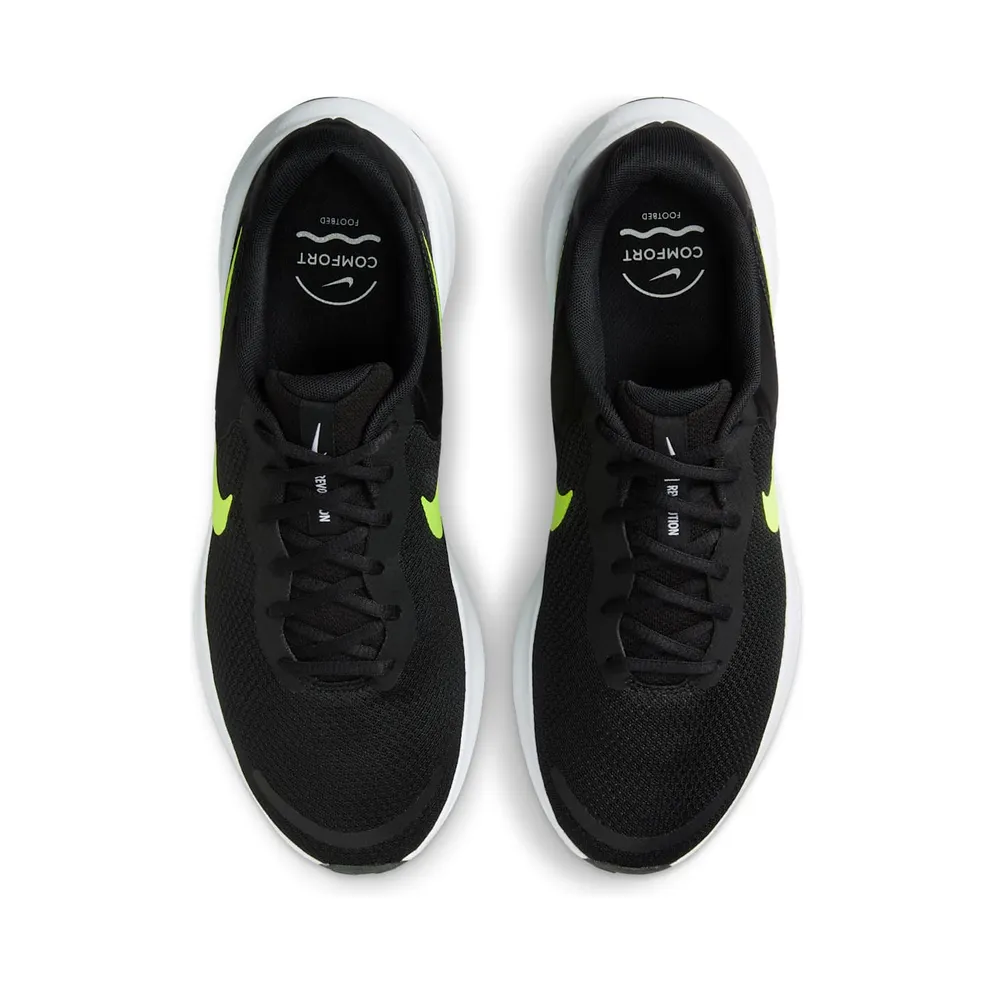 Nike Revolution 7 Black White Volt (FB2207-010)