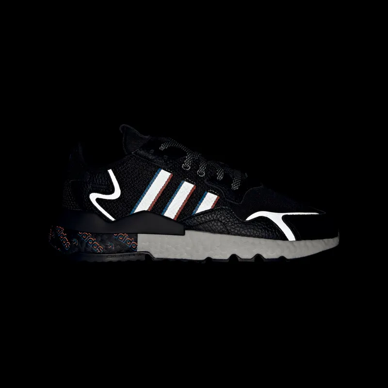 Adidas Nite Jogger Core Black / Silver Metallic / Bright Blue (H01718)