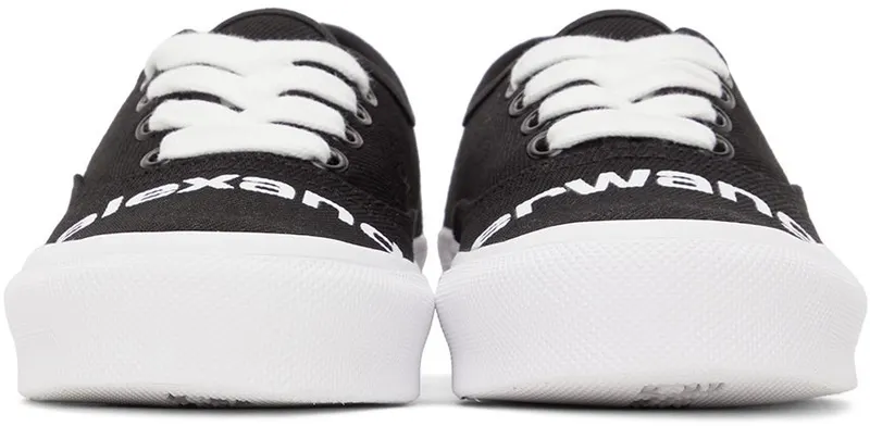 Alexander Wang Black Dropout Logo Sneakers (30321N066)