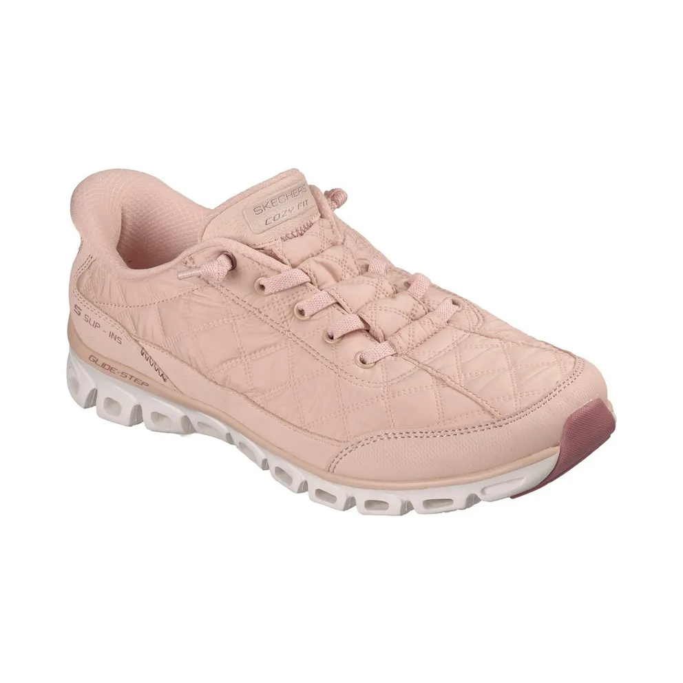 Skechers Slip-ins: Glide-Step “Cozy Fit At Ease Sneaker Blush Pink” (104556BLSH)