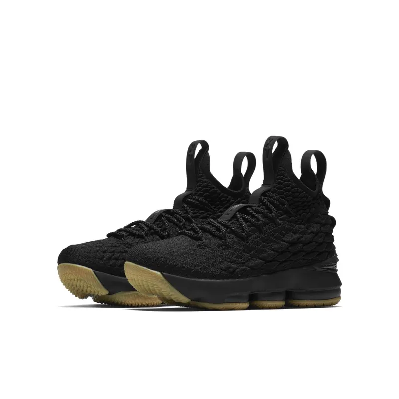 Nike LeBron 15 Black Gum (GS) Black/Gum Light Brown (922811-001)