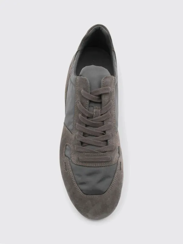 Rick owens Temple Minimal Suede and Nylon Sneakers Dust (RU01F2889NDOLVX78) (3)