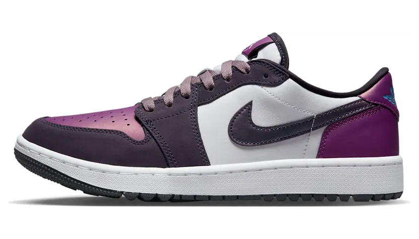 Jordan 1 Retro Low Golf NRG “White / Purple Smoke / University Blue / Cave Purple” (DZ9787-155)