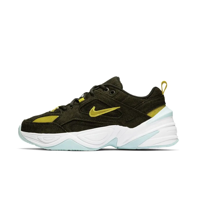 Nike M2k Tekno Twill Denim (W) Black/Teal Tint-White-Bright Citron (BV0970-001)