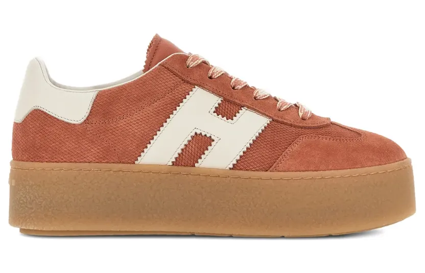 Hogan H698 sneakers met plateauzool – Oranje (HXW6980FB60UXK)