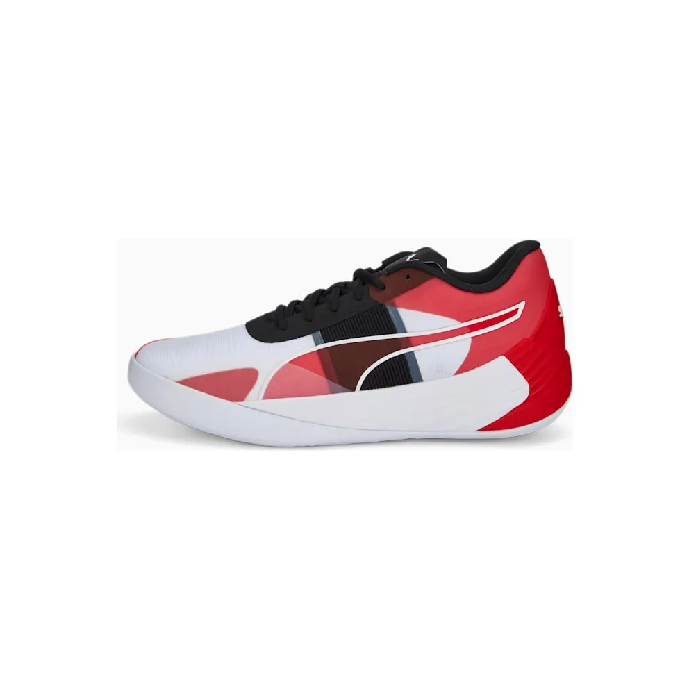 Puma Fusion Nitro Team Basketball Shoes White/Red (377035-02)