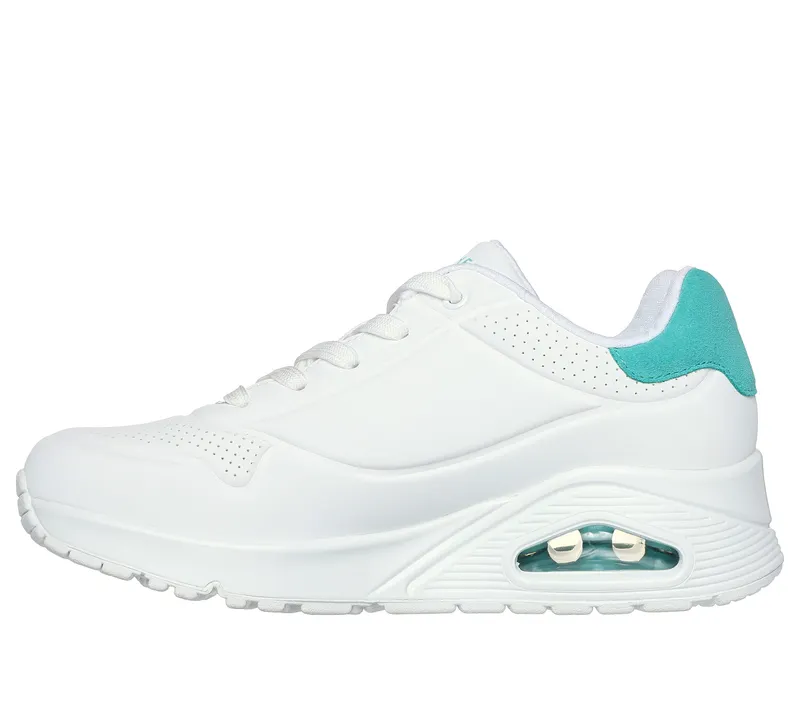 Skechers Uno – Pop Back – White / Munt – “White” (177092 WMNT)