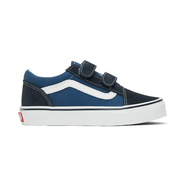 Vans Kids Navy Old Skool V Little Kids Sneakers (VN000VHENWD1)