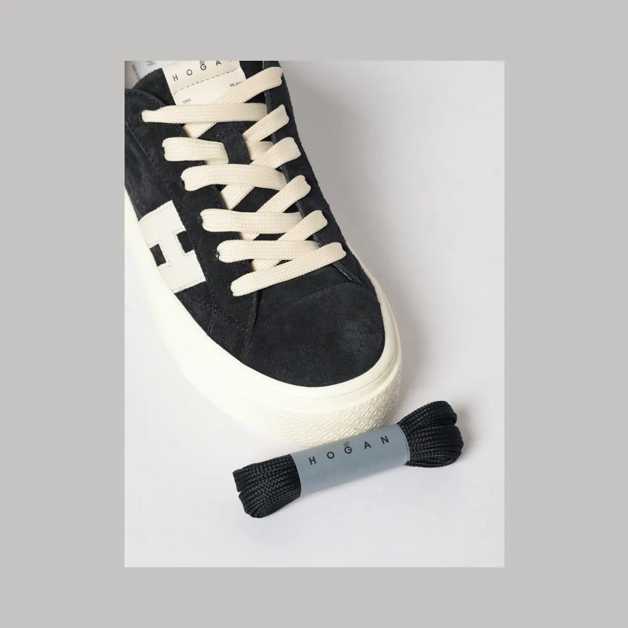 Hogan Crosswind Platform Suede Sneakers Black (HXW7050GB00UHO01OX) (3)