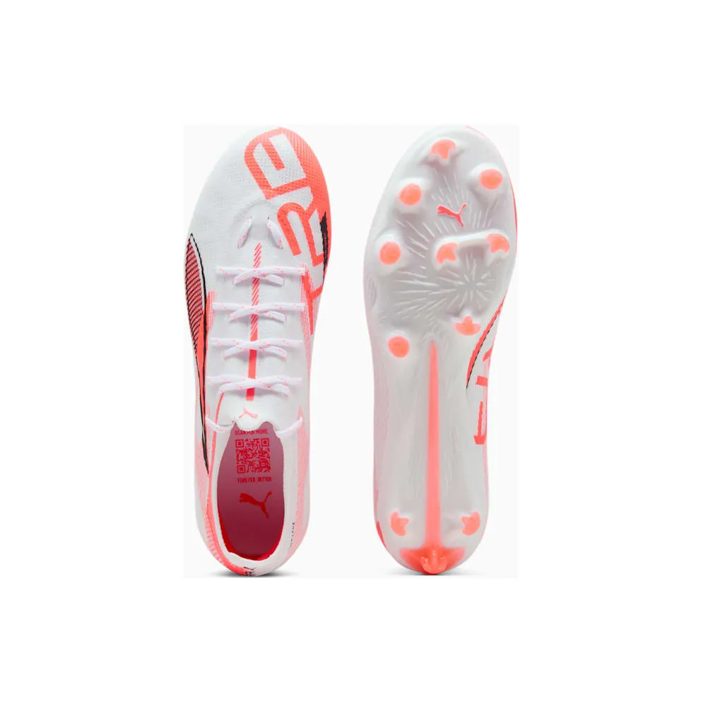 Puma Ultra 5 Pro FG/AG White Black Glowing Red (108161-01)