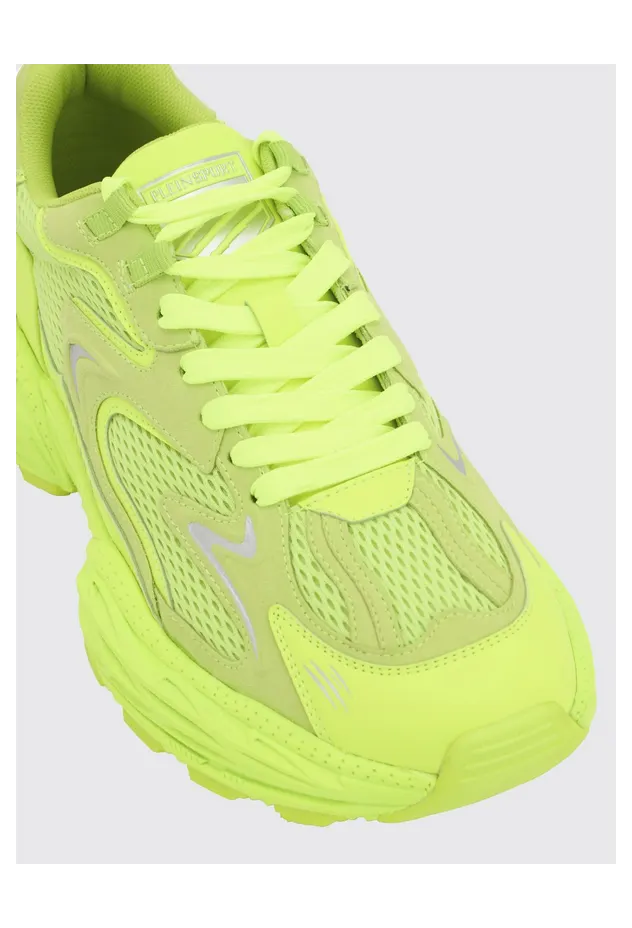 Plein Sport Pulse X Mesh and Leather Sneakers Yellow (SAFSUSC0931STE003N29) (3)