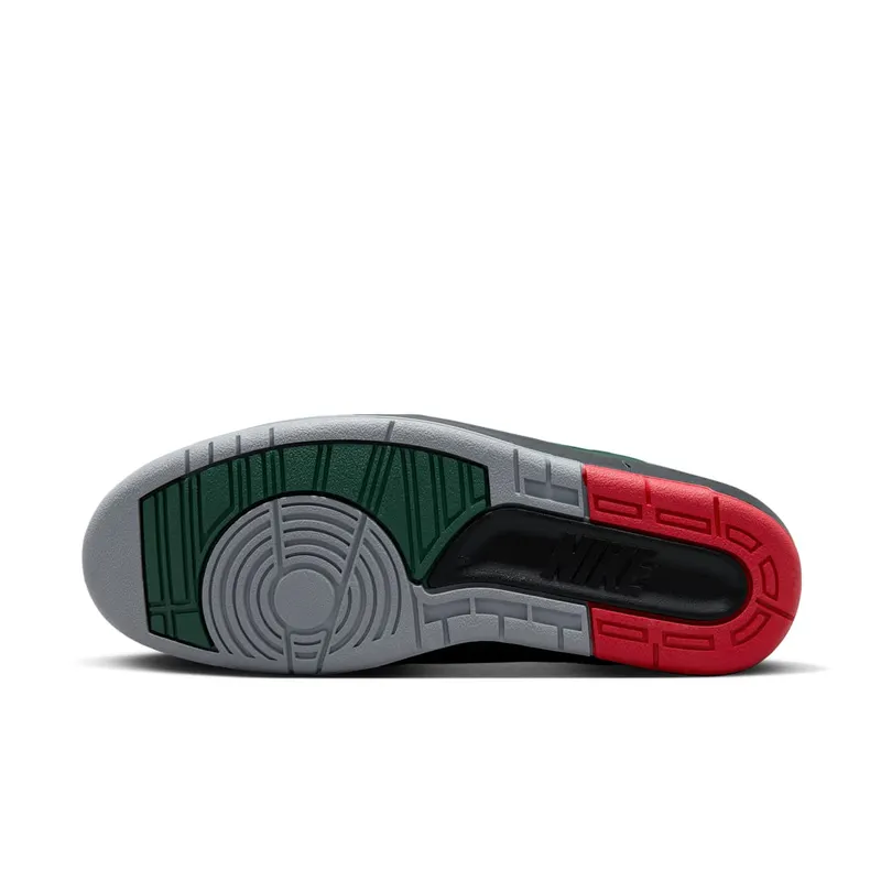 Air Jordan 2 Low ‘Origins’ Black/Fir/Cement Grey/Fire Red (DV9956-006)