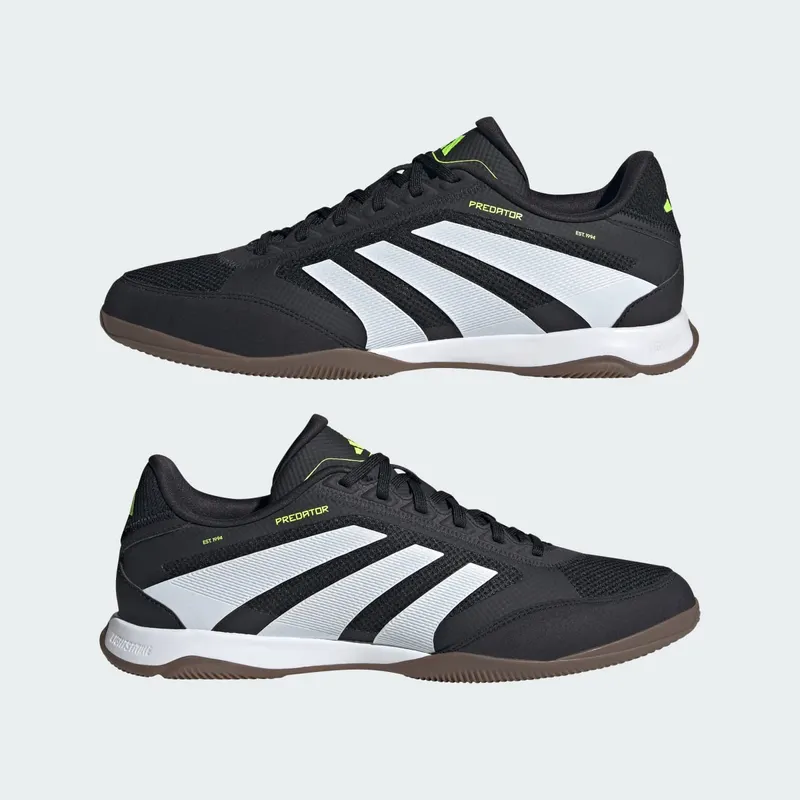 adidas Predator League Indoor Core Black Cloud White Lucid Lemon (JI1143)