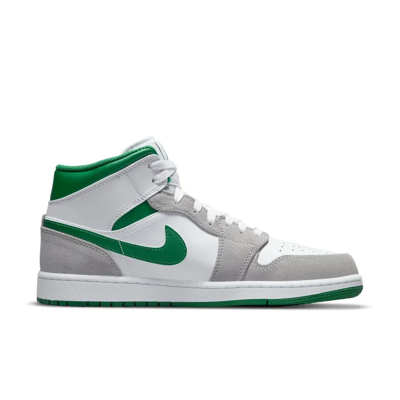 Air Jordan 1 Mid SE White Pine Green Smoke Grey (GS) (DC7294-103)