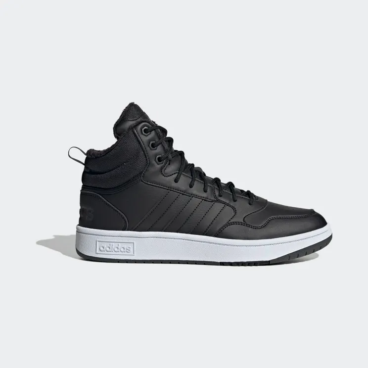 adidas Hoops 3.0 Mid Lifestyle Basketball Classic Winterschoenen Core Black / Core Black / Cloud White (GZ6679)