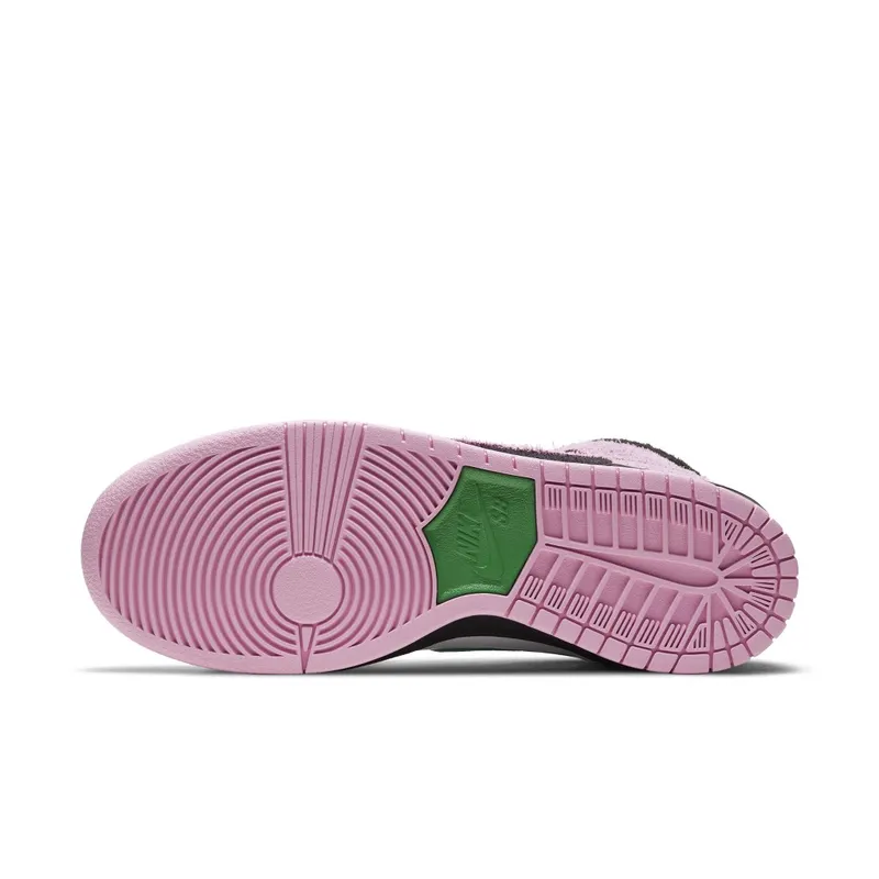 Nike SB Dunk High Invert Celtics Black/Pink Rise-Lucky Green (CU7349-001)