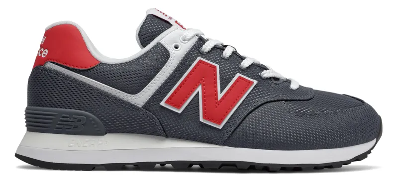New Balance 574 Summer Mesh Grey Red Thunder/Team Red (ML574SCJ)
