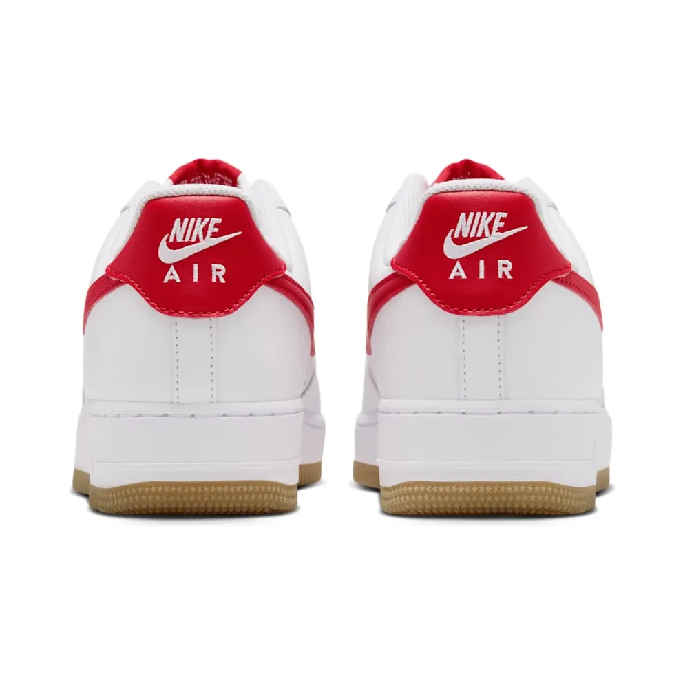 Nike Air Force 1 Low – “White / Gum Light Brown / Challenge Red” (FJ4146-136)