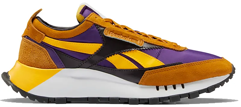 Reebok Classic Leather Legacy Rich Ochre Regal Purple Rich Ochre/Regal Purple-Midnight Shadow (Other Brands Reebok)