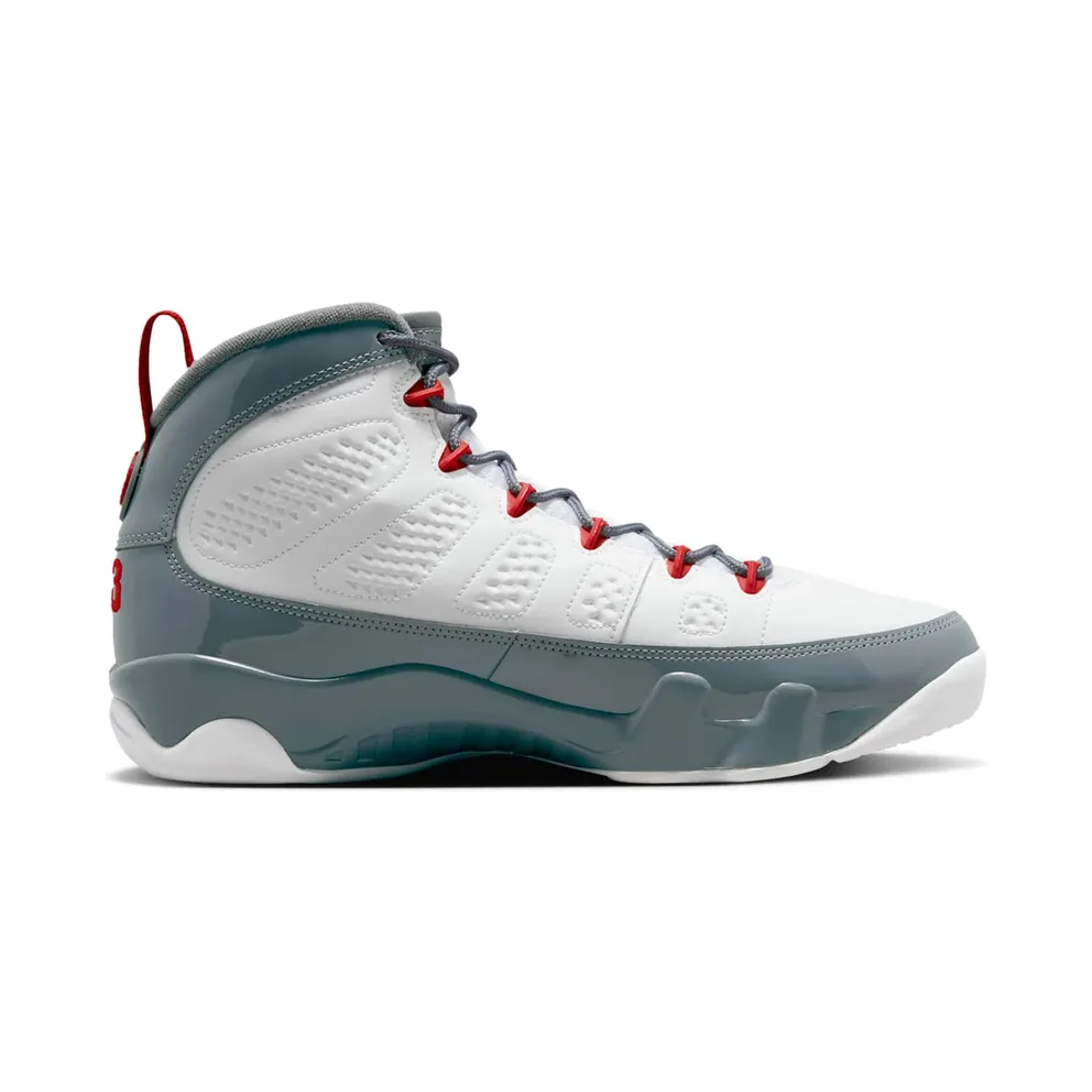 Air Jordan 9 Retro White/Cool Grey/Fire Red (CT8019-162)