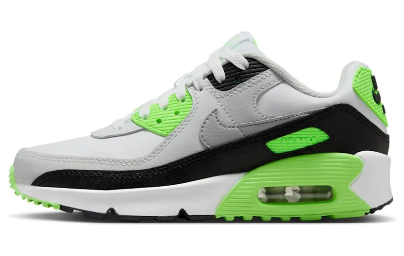 Nike Air Max 90 LTR “White / Photon Dust / Lime Blast / Light Smoke Grey” (CD6864-130)