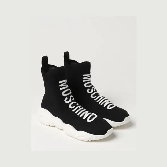 Moschino Stretch Knit Sneakers Black 1 (MA15093G1GMT0000)