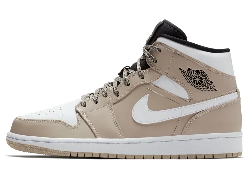 Air Jordan 1 Mid “Desert Sand / Black / White” (554724-047)