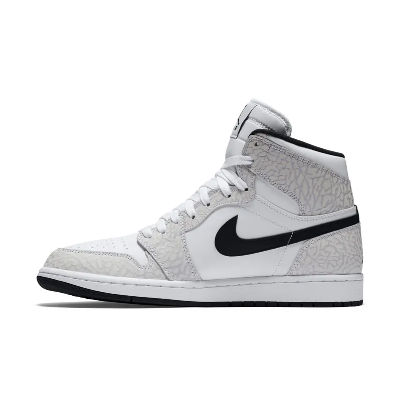 Jordan 1 Retro White Elephant Print White/Pure Platinum (839115-106)