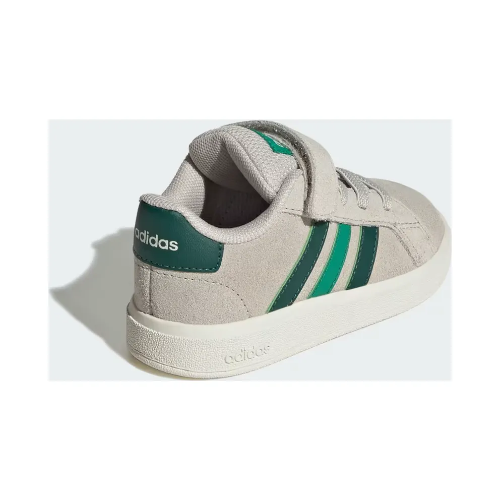 adidas Grand Court 2.0 Shoes Kids “Beige / Collegiate Green / Court Green” (IH6415)